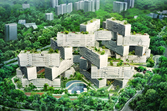 Проект домов Interlace - визитная карточка Сингапура
